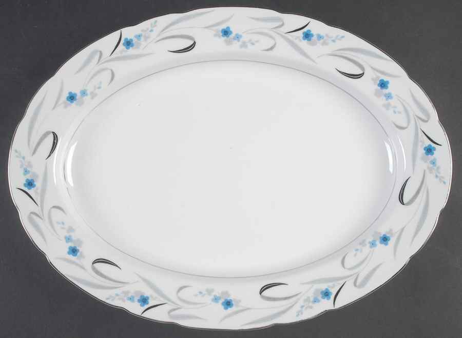 Seabreeze 14" Oval Serving Platter by Crescent (Japan)-1