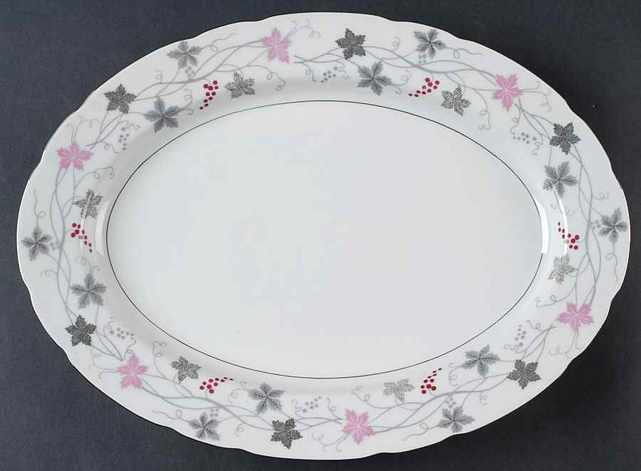 Twilight 14" Oval Serving Platter by Crescent (Japan)-1