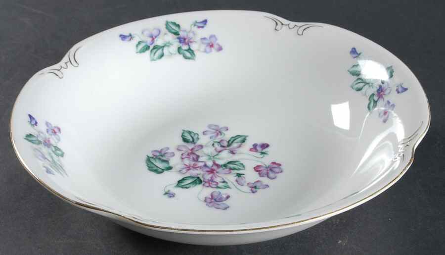 Viola 9" Round Vegetable Bowl by Crescent (Japan)-1