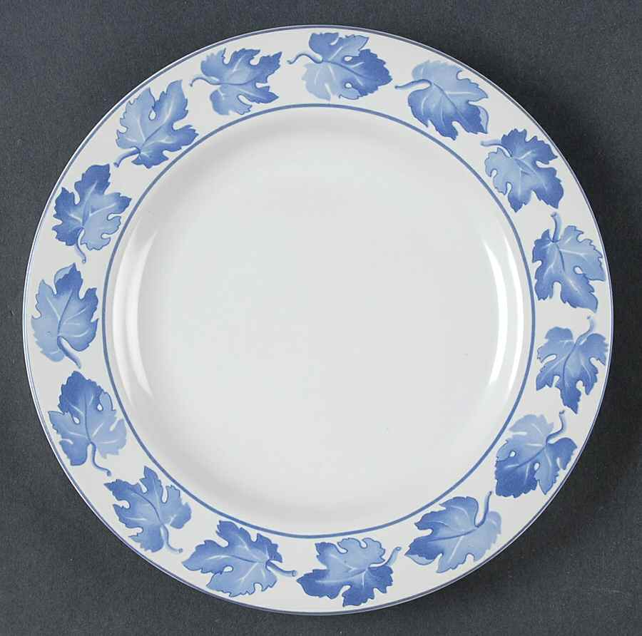 Blue Leaves Salad Plate by Classic Traditions-1