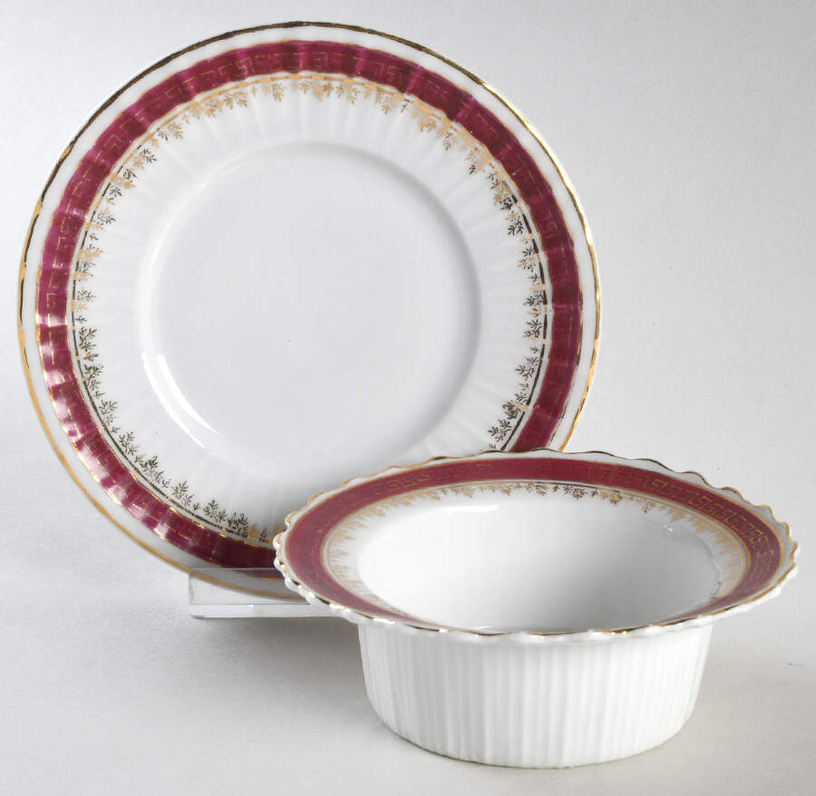 21170 (Altwasser) Ramekin & Saucer Set by Carl Tielsch-1