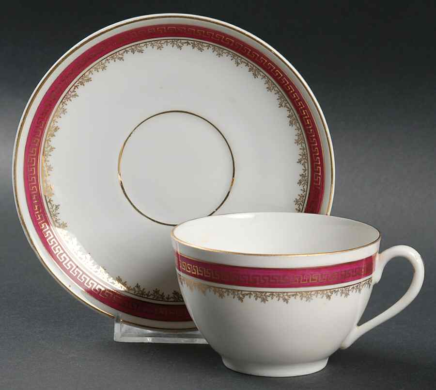 21170 (Altwasser) Flat Cup & Saucer Set by Carl Tielsch-1