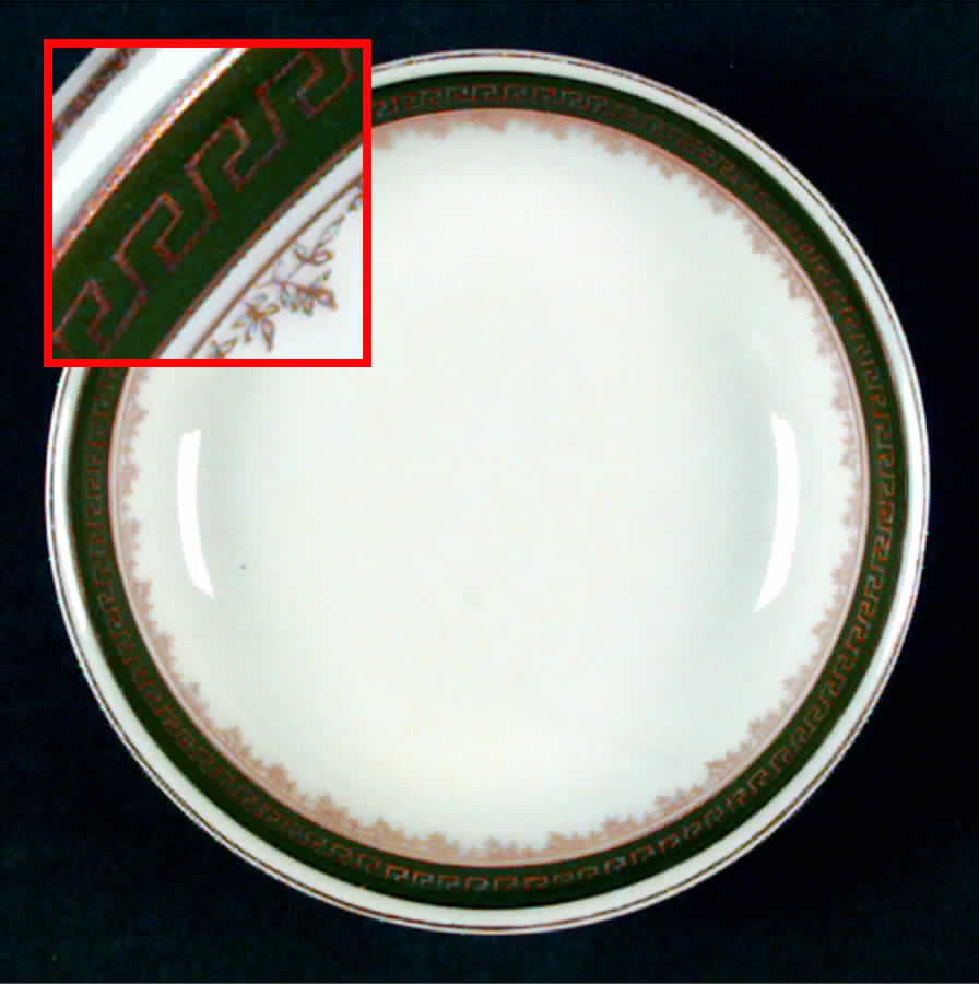 21170 Green (Altwasser) Fruit/Dessert (Sauce) Bowl by Carl Tielsch-1