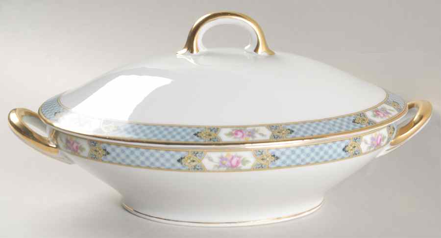 2241 (Altwasser) Oval Covered Vegetable by Carl Tielsch-1
