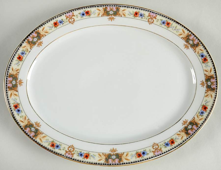 2251 11" Oval Serving Platter by Carl Tielsch-1