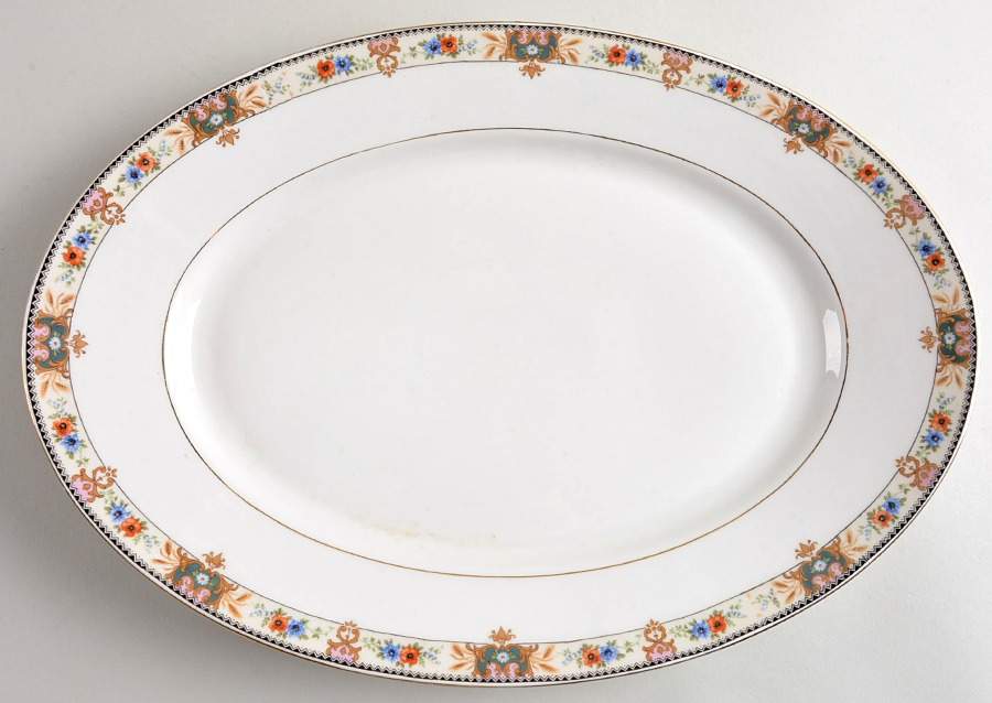 2251 14" Oval Serving Platter by Carl Tielsch-1