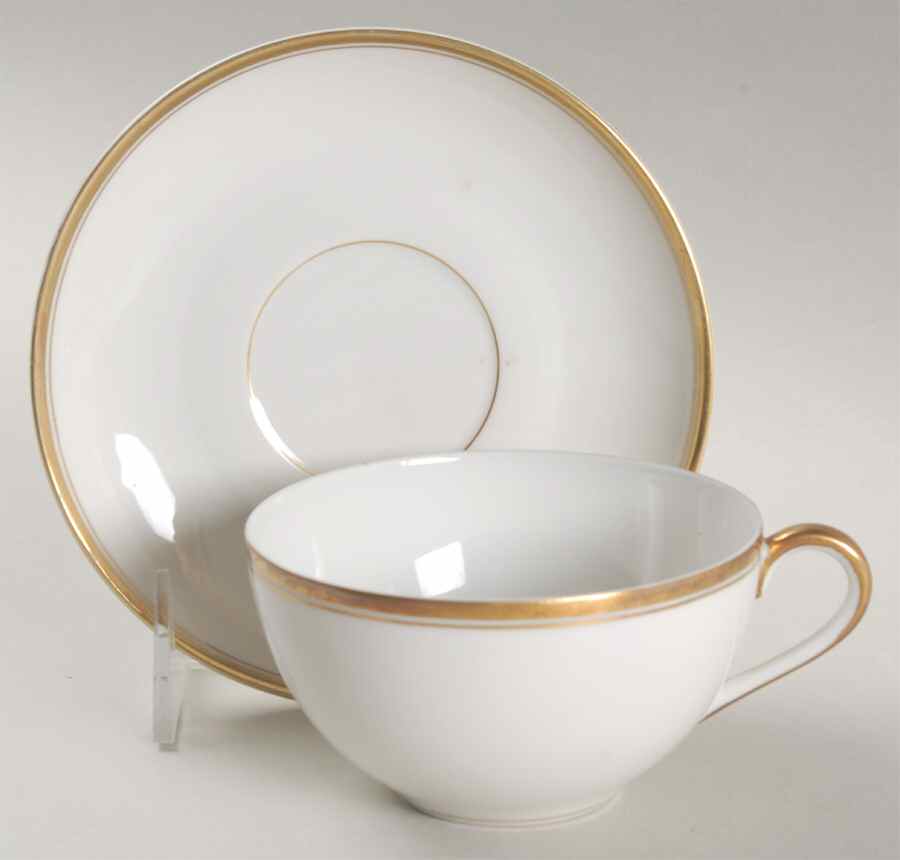 6521 (Altwasser) Flat Cup & Saucer Set by Carl Tielsch-1