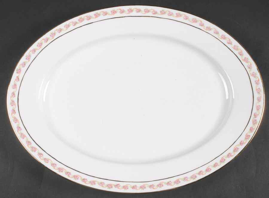 Princess (Altwasser) 14" Oval Serving Platter by Carl Tielsch-1