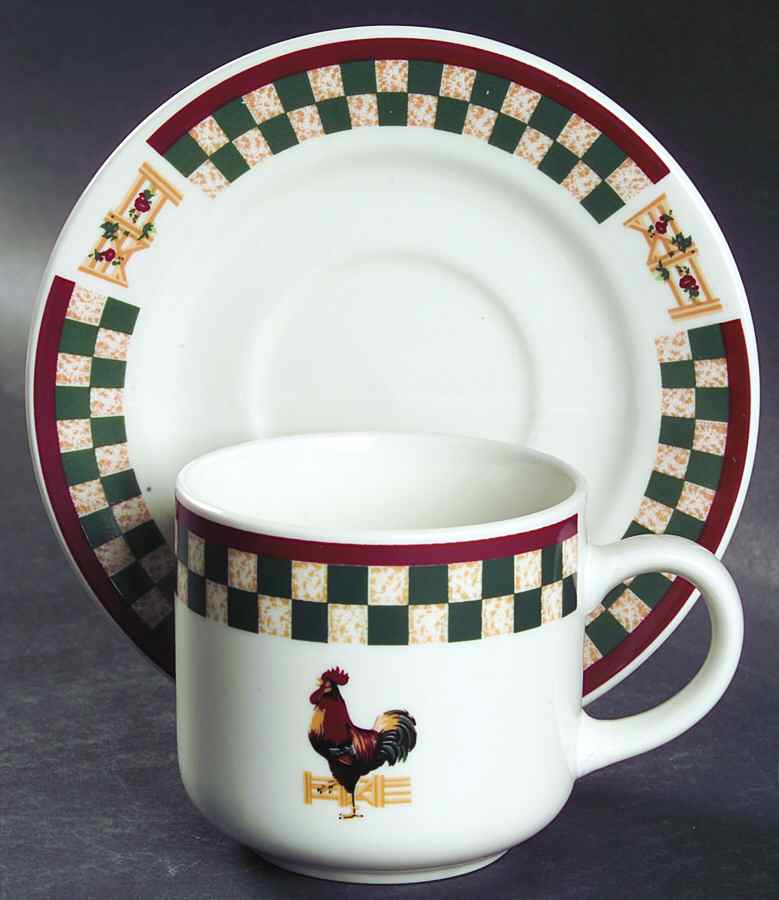 Country Inn Collection Flat Cup & Saucer Set by Citation-1