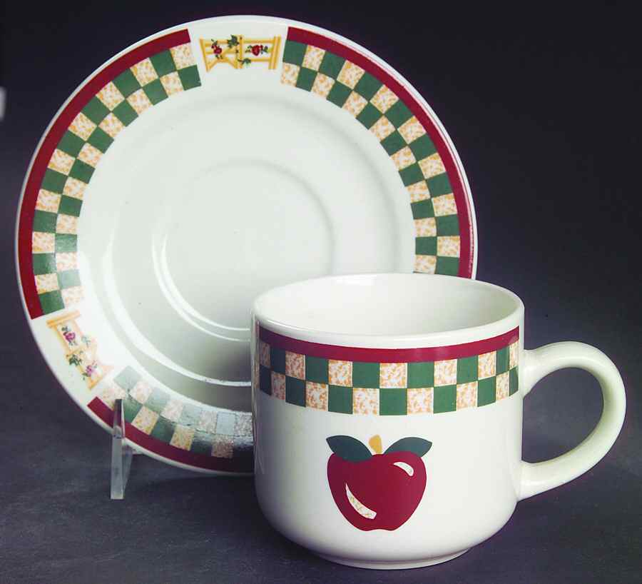 Country Inn Collection Flat Cup & Saucer Set by Citation-1