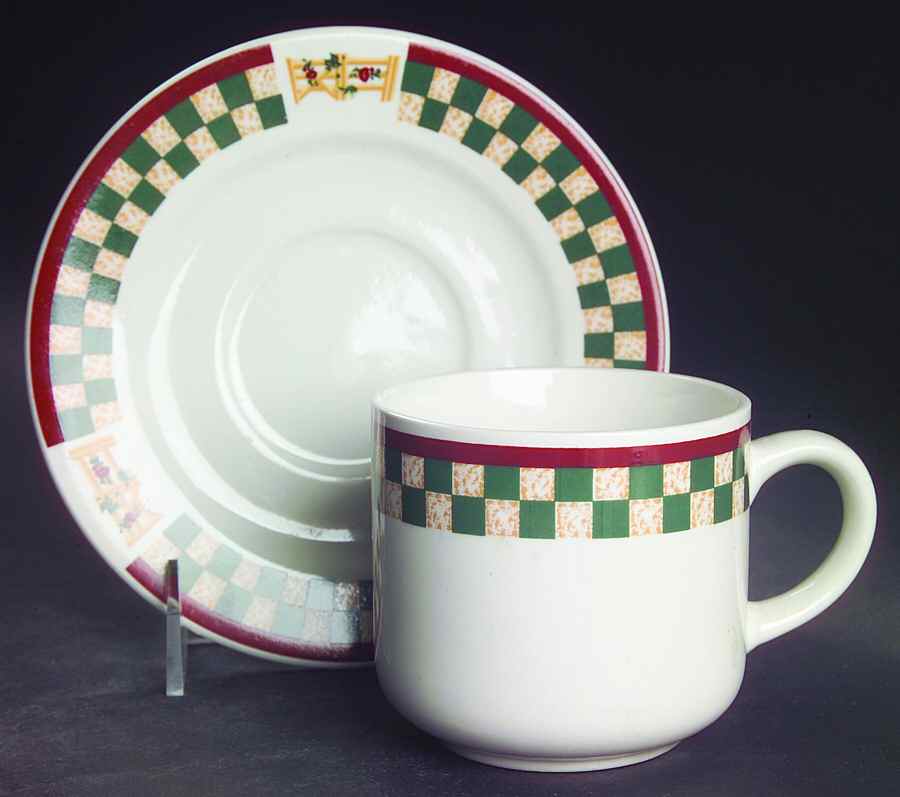 Country Inn Collection Flat Cup & Saucer Set by Citation-1