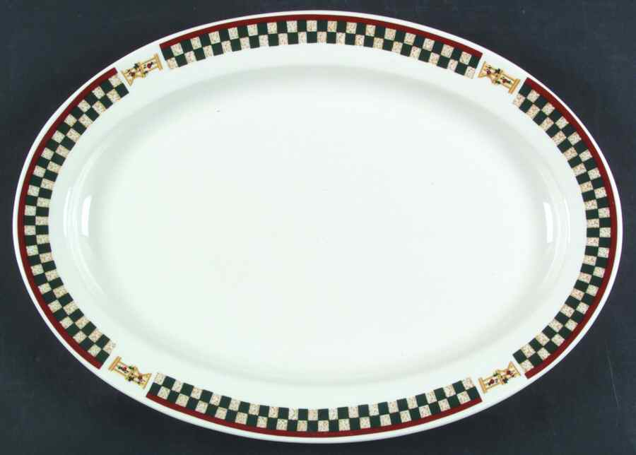 Country Inn Collection 15" Oval Serving Platter by Citation-1