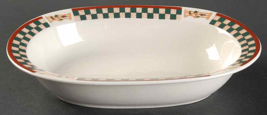Country Inn Collection 10" Oval Vegetable Bowl by Citation-1