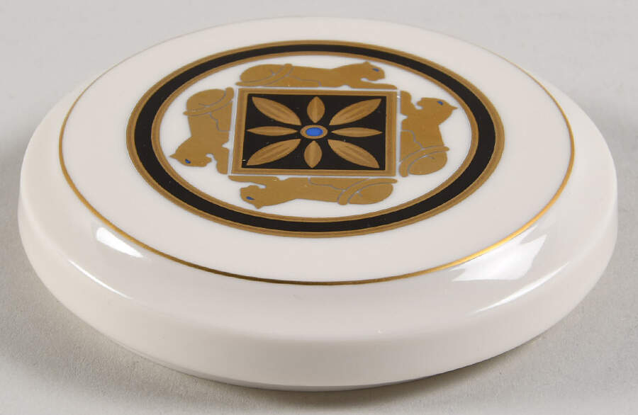 La Maison De L'Art Deco Lid for Round Box by Cartier-1