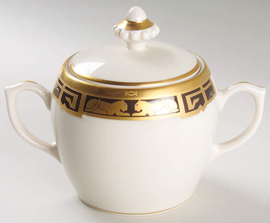 La Maison De L'Art Deco Sugar Bowl & Lid by Cartier-1