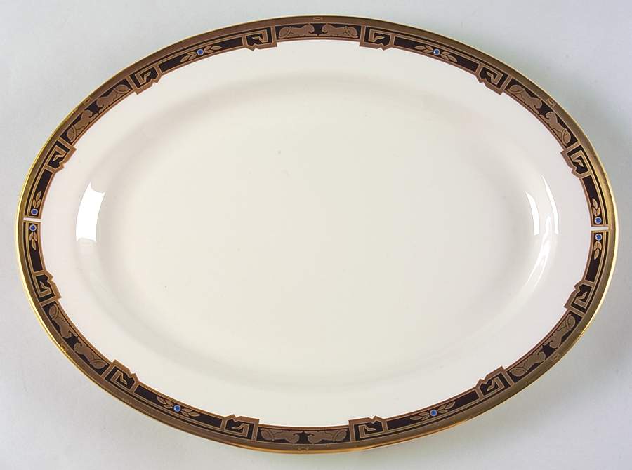 La Maison De L'Art Deco 14" Oval Serving Platter by Cartier-1