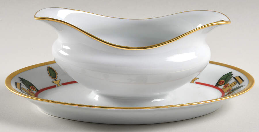 La Maison De Louis Cartier Gravy Boat with Attached Underplate by Cartier-1