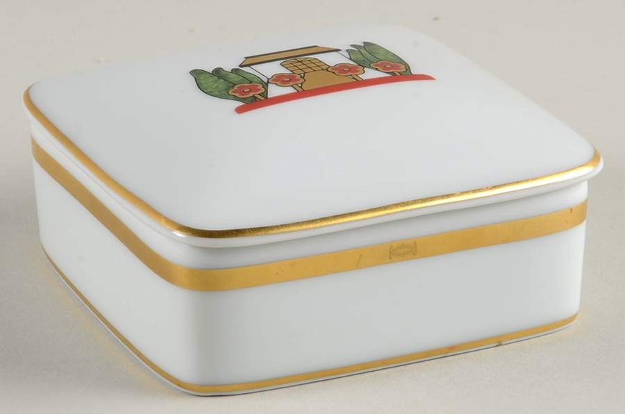 La Maison De Louis Cartier Square Metal Box & Lid by Cartier-1