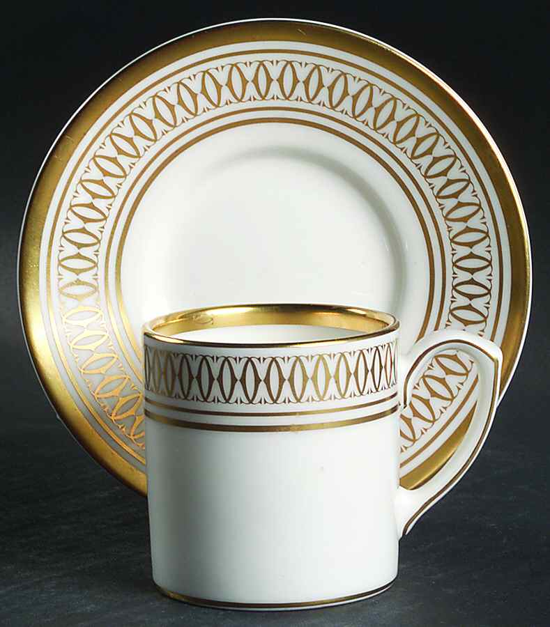 La Maison Des Must Flat Demitasse Cup & Saucer Set by Cartier-1