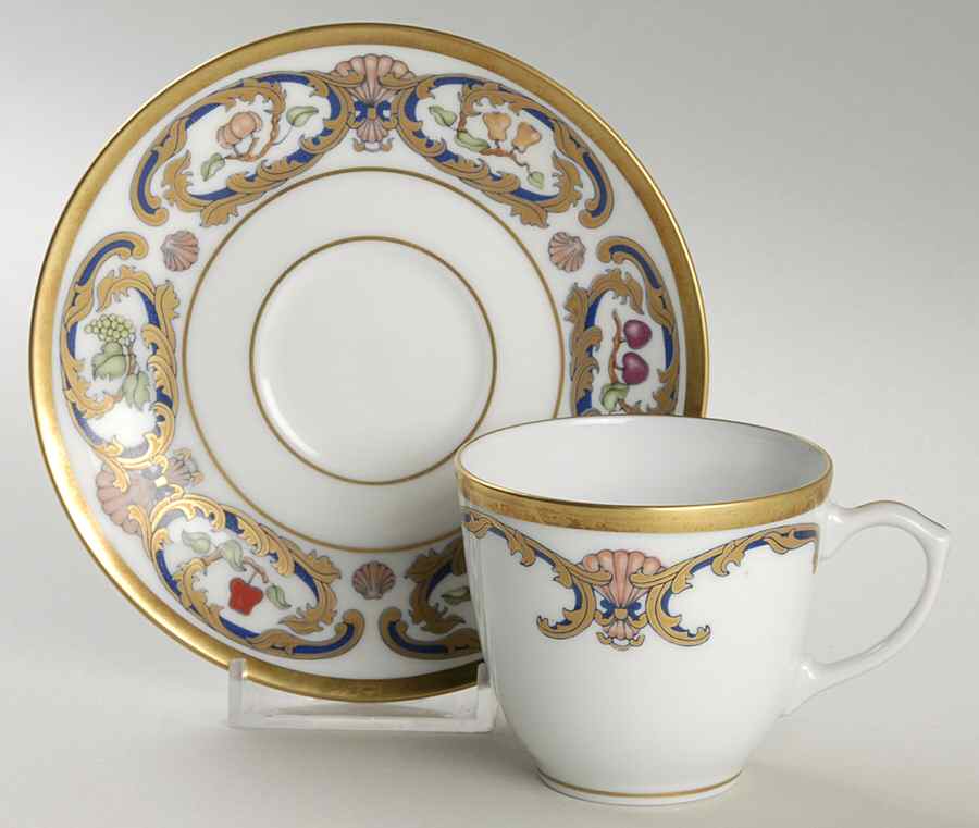 La Maison Du Prince Flat Demitasse Cup & Saucer Set by Cartier-1