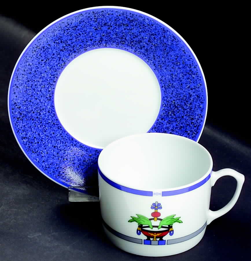 La Maison Venitienne Lapis Flat Cup & Saucer Set by Cartier-1