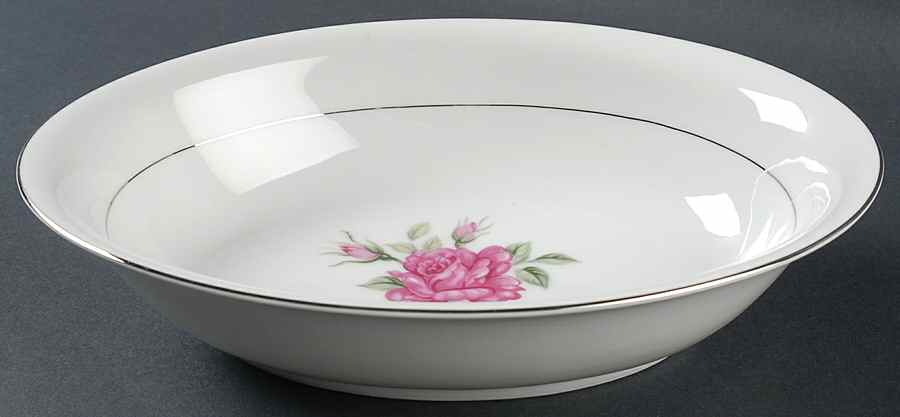 Brittany Rose 9" Oval Vegetable Bowl by Correct Table Serv-1