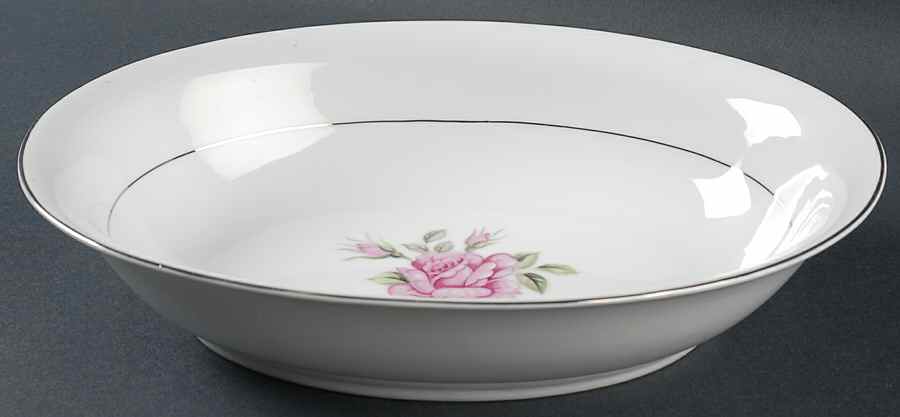 Brittany Rose 10" Oval Vegetable Bowl by Correct Table Serv-1