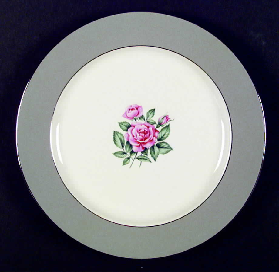 Brittany Rose Grey Dinner Plate by Correct Table Serv-1