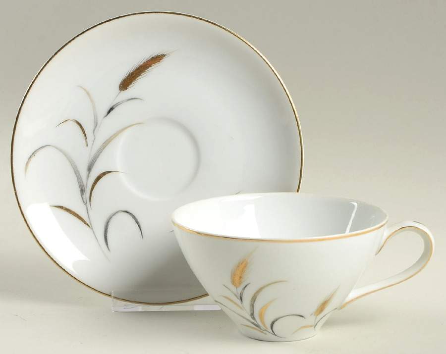 Eternal Harvest Flat Cup & Saucer Set by Correct Table Serv-1