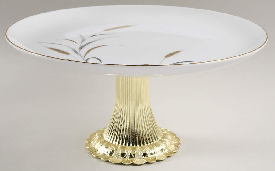 Eternal Harvest Cake Stand with 4"-5" Metal Pedestal  Hc by Correct Table Serv-1