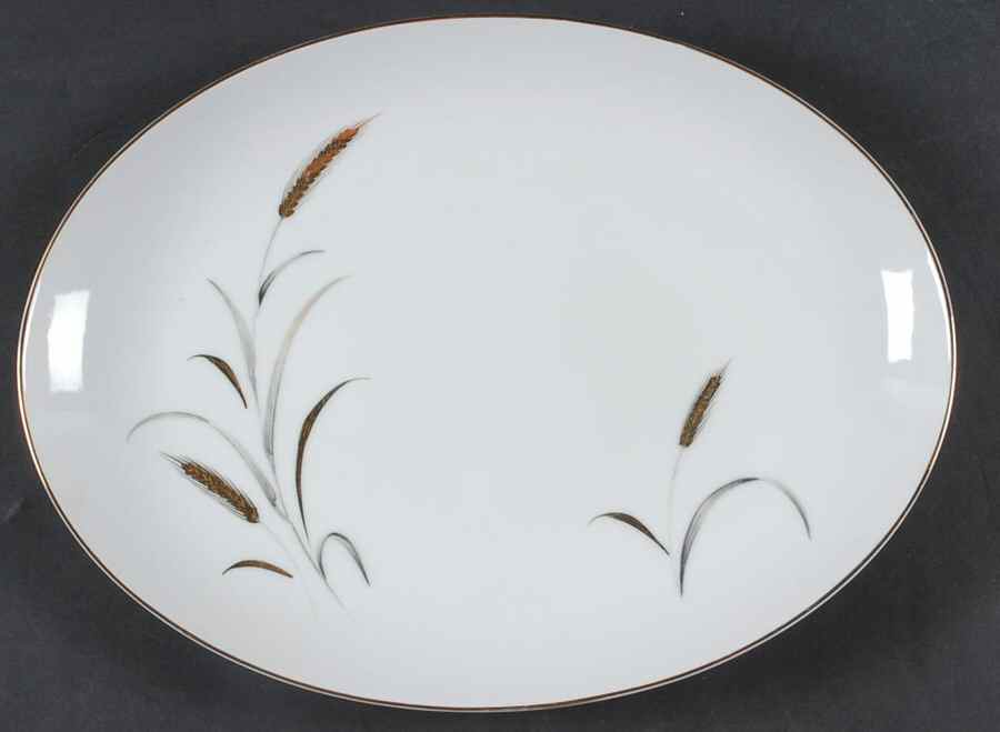 Eternal Harvest 12" Oval Serving Platter by Correct Table Serv-1