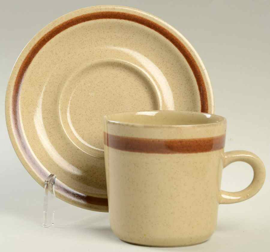 Chili Flat Cup & Saucer Set by Cupboard Craft-1
