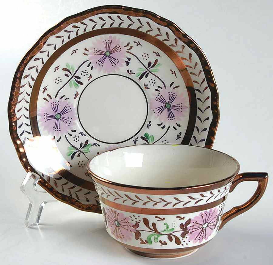 Louis XV Flat Cup & Saucer Set by Cumbow-1