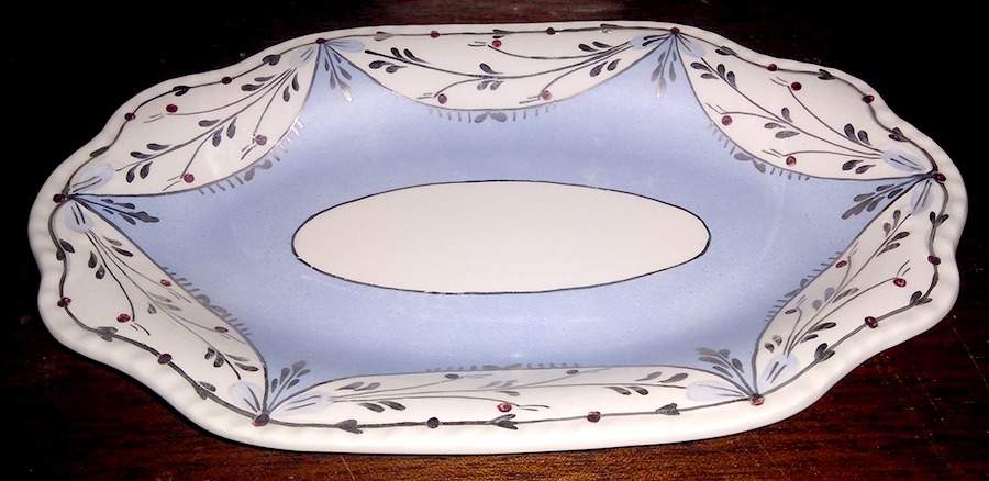Ruskin (Blue) Underplate for Gravy Boat by Cumbow-1