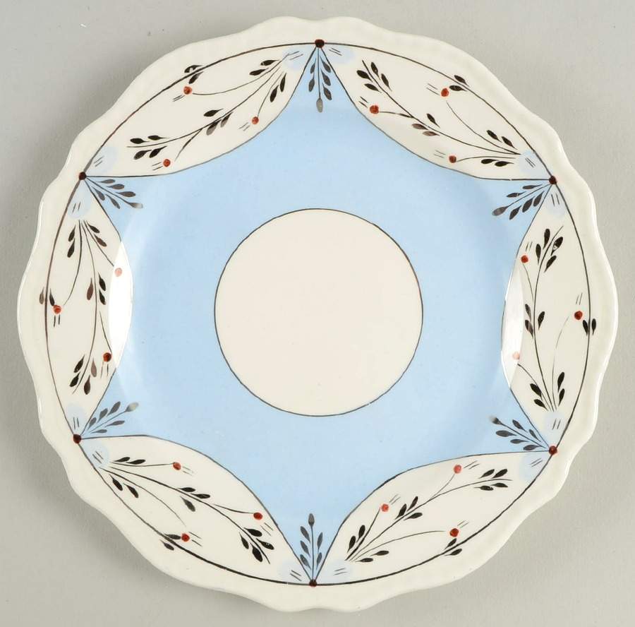 Ruskin (Blue) Dessert/Pie Plate by Cumbow-1