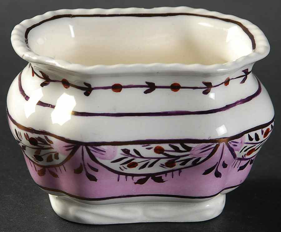 Ruskin (Pink) Mini Open Sugar Bowl by Cumbow-1