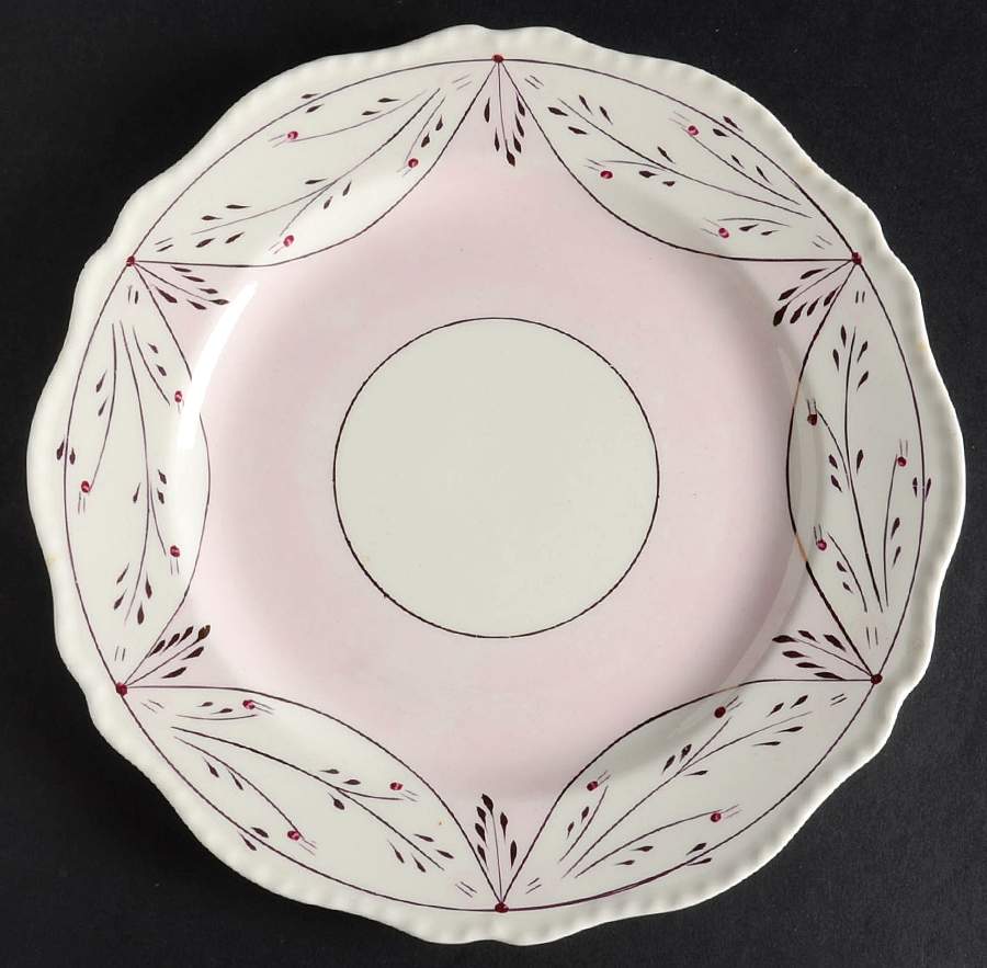 Ruskin (Pink) Luncheon Plate by Cumbow-1
