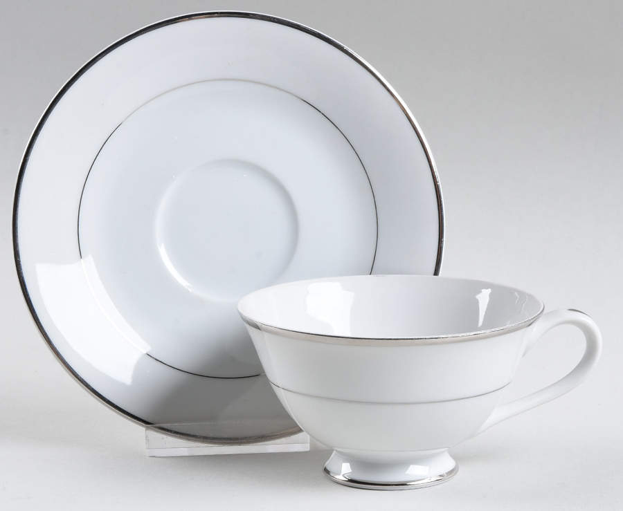 Simplicity Footed Cup & Saucer Set by Counselor-1