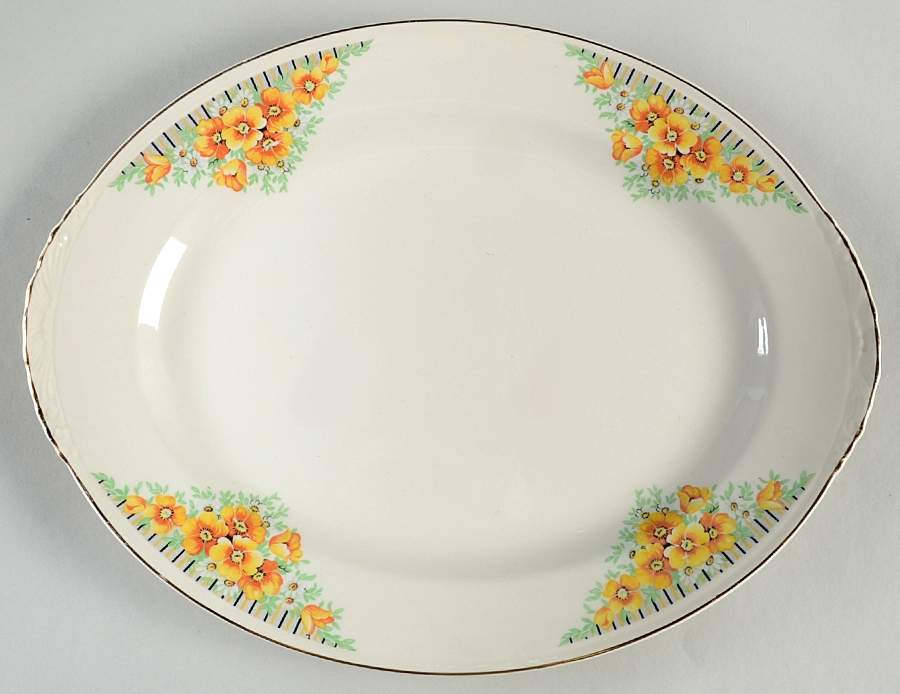 Acacia 11" Oval Serving Platter by Cunningham & Pickett-1