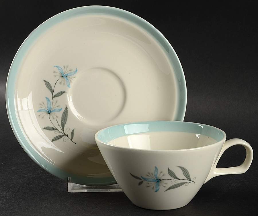 Avalon Flat Cup & Saucer Set by Cunningham & Pickett-1