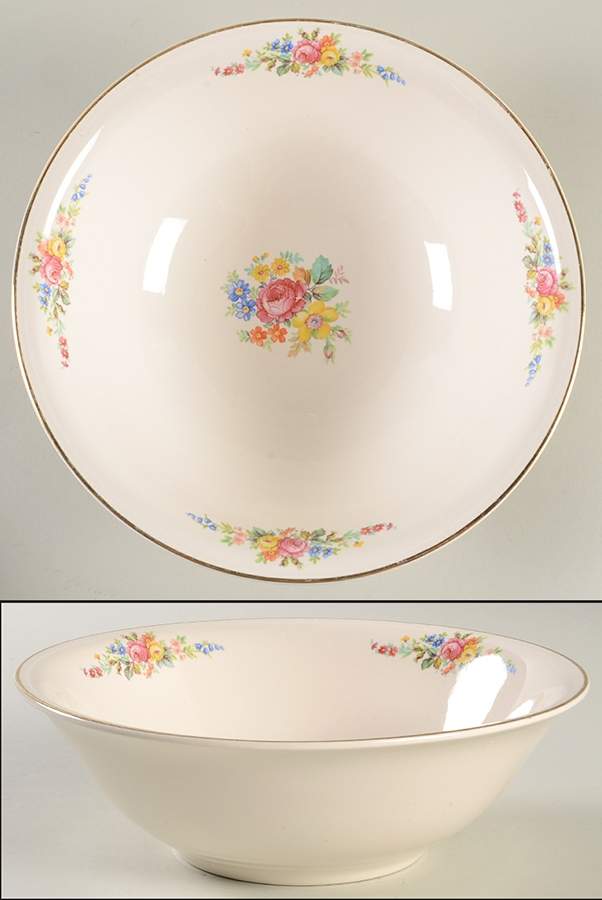Bouquet 8" Round Vegetable Bowl by Cunningham & Pickett-1