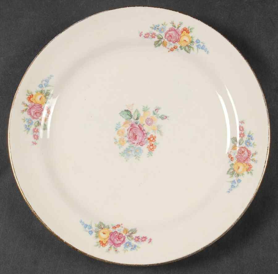 Bouquet Dessert/Pie Plate by Cunningham & Pickett-1