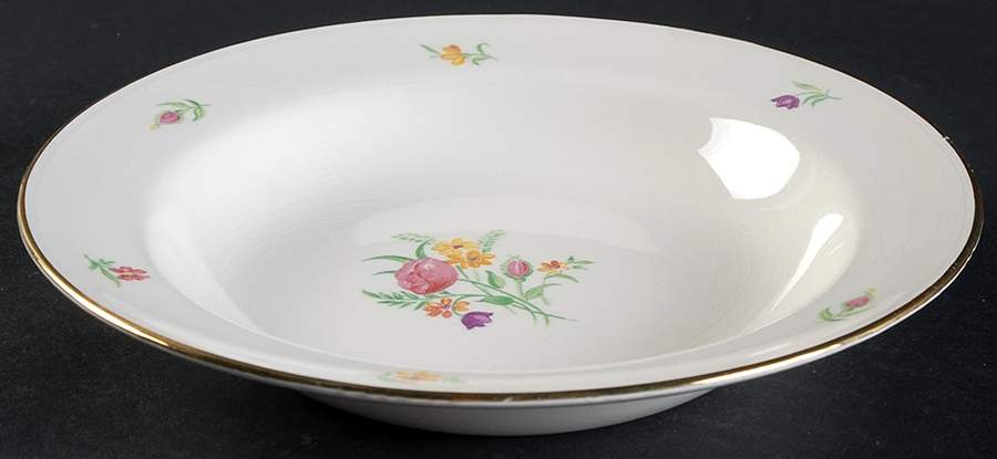 Chintz Rim Soup Bowl by Cunningham & Pickett-1