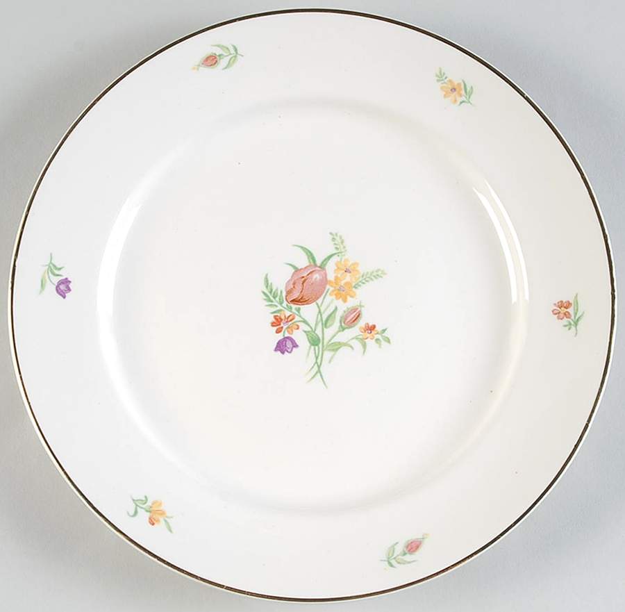 Chintz Luncheon Plate by Cunningham & Pickett-1