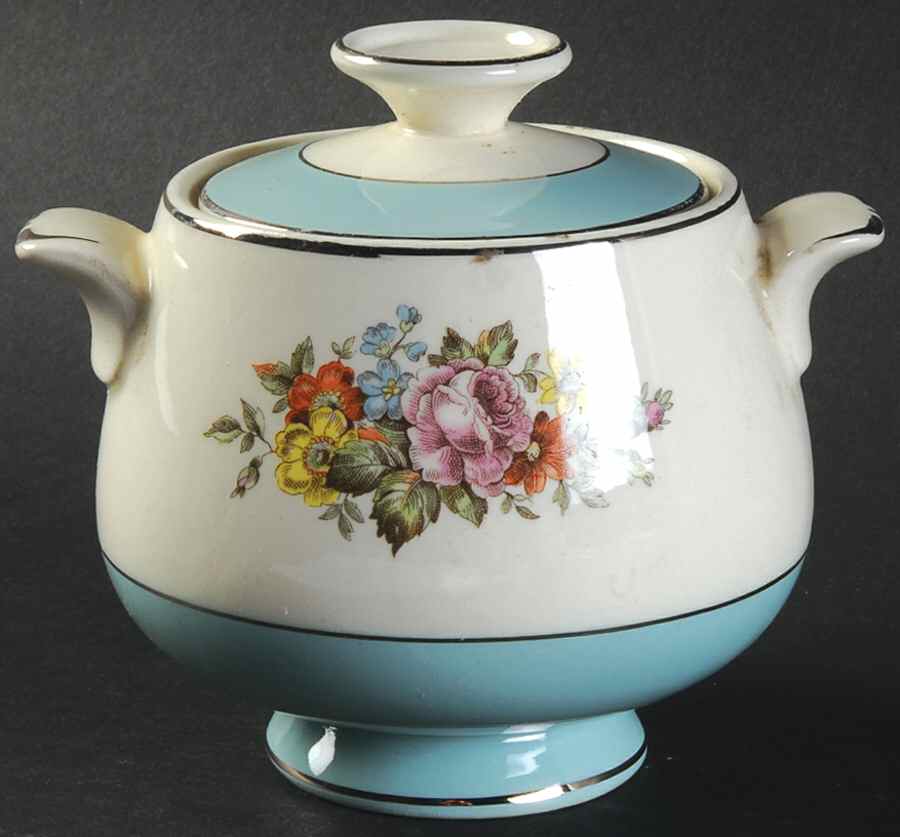 Danube Sugar Bowl & Lid by Cunningham & Pickett-1