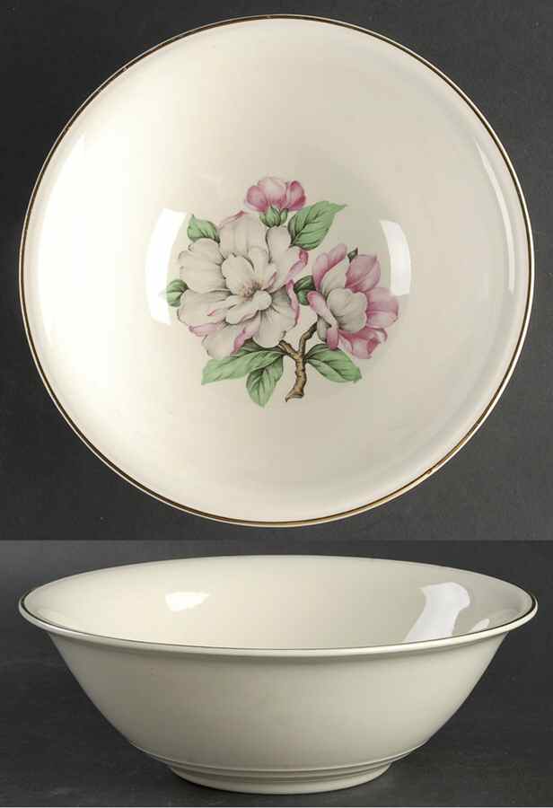 Magnolia 8" Round Vegetable Bowl by Cunningham & Pickett-1