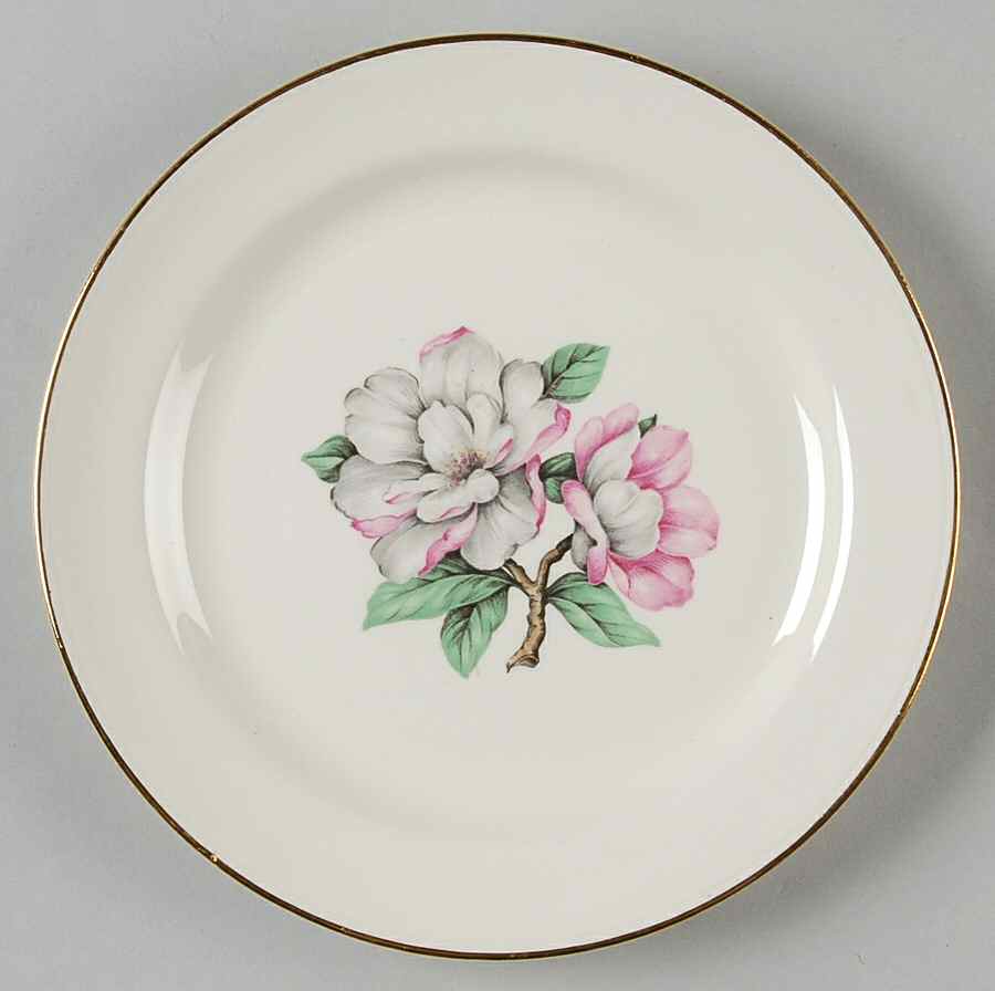 Magnolia Dessert/Pie Plate by Cunningham & Pickett-1