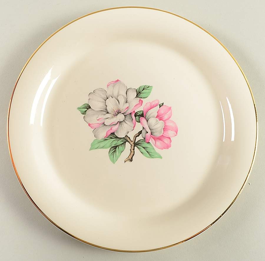Magnolia Salad Plate by Cunningham & Pickett-1