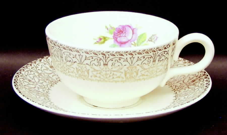 Melody Flat Cup & Saucer Set by Cunningham & Pickett-1
