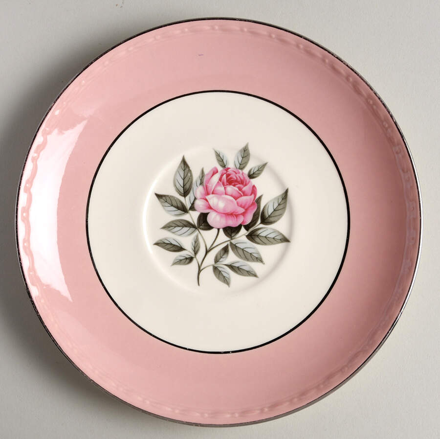 Norway Rose Saucer by Cunningham & Pickett-1